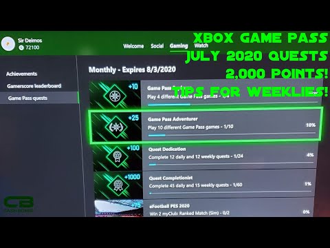 Xbox Game Pass Quests for July 2020 - 2,000 Points up for Grabs Plus Tips for Easy Points!