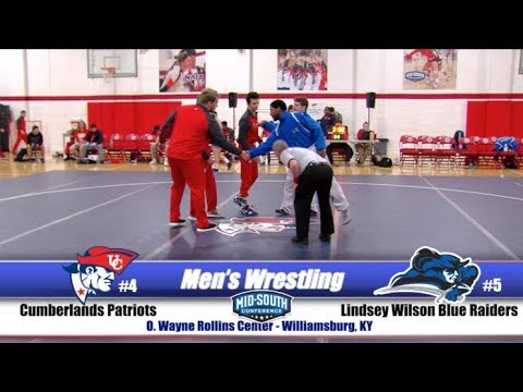 University of the Cumberlands - Men's Wrestling vs. Lindsey Wilson College 2017-2018