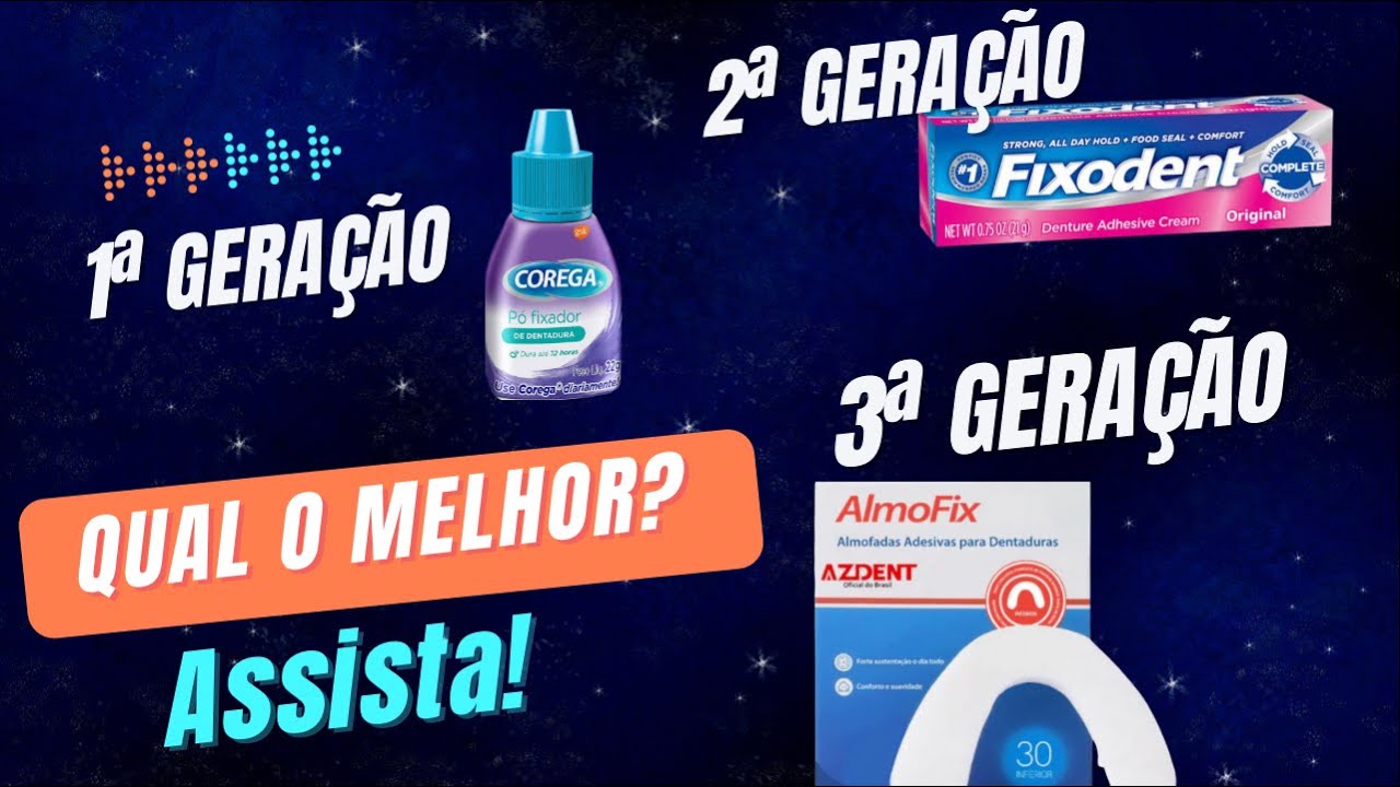 Watch Now VOCÊ CONHECE AS 3 GERAÇÕES DE FIXADORES PARA PRÓTESE E DENTADURA VOCÊ CONHECE AS 3 GERAÇÕES DE FIXADORES PARA PRÓTESE E DENTADURA