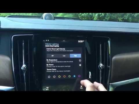 How to Turn on Interior Ambient Mood Lights in your 2016 & Newer Volvo S90, XC90, or V90