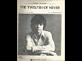 The Twelfth of Never - Donny Osmond (with lyrics)