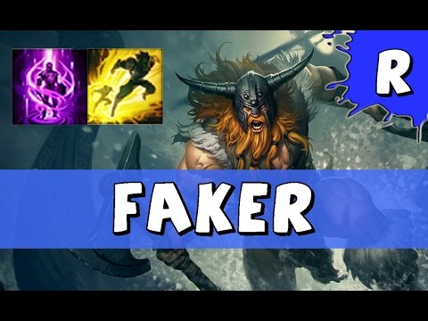 SKT T1 Faker as Olaf vs Twisted Fate MID - HIGHLIGHTS - League of Legends