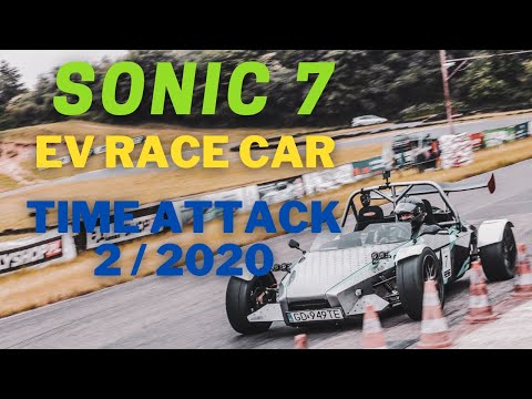 Second RCP Time Attack in Sonic 7 electric race car - Koszalin 2020