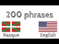 200 phrases - Basque - English