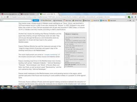 BREAKING NEWS: RUSSIAN CARRIER-KILLER ENTERS MEDITERRANEAN