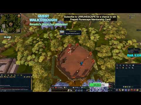 Benedict's World Tour miniquest Walkthrough Runescape 3 MMORPG!
