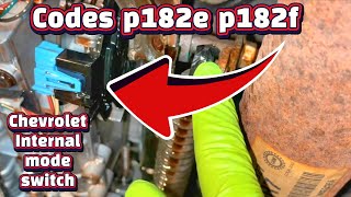 Silverado/Sierra How to Replace Transmission Range /Neutral Safety /Mode Switch  p182f p182e p0700