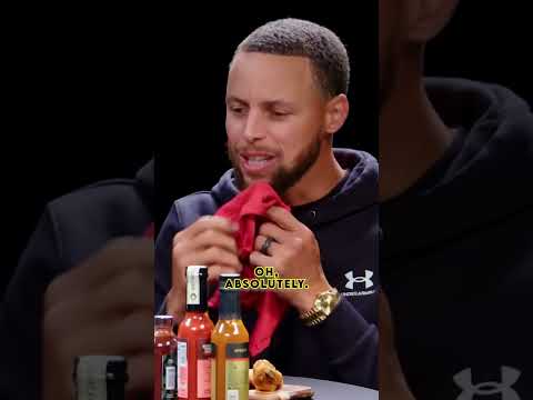 Stephen Curry Is On Fire While Eating Spicy Wings on Hot Ones