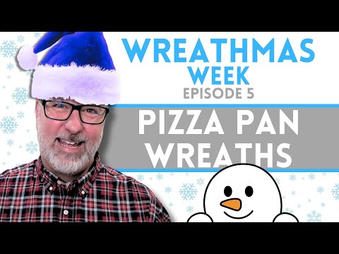 Pizza Pan Snowman Wreath - Wreathmas Week Day 5 - #christmas @DavesWreaths