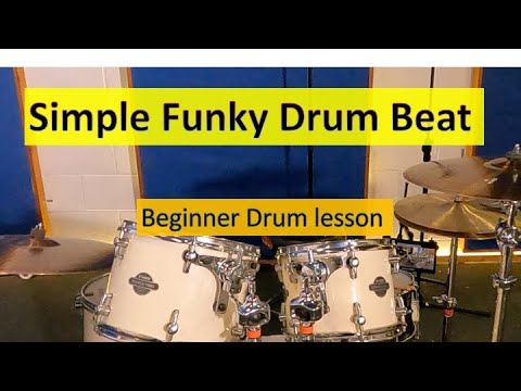 Simple funky drum beat lesson