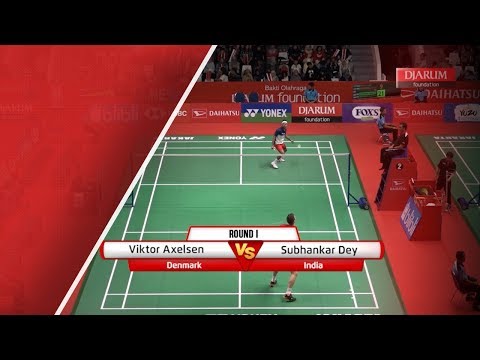 Viktor Axelsen (Denmark) VS Subhankar Dey (India)