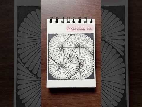 Day 109 - Easy Doodle Art Tutorial #doodle #doodleart #easy #drawing #art #entangle #zen