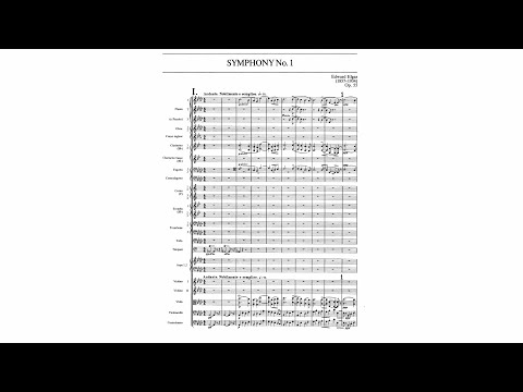 Elgar: Symphony No. 1 in A-flat major, Op. 55 (with Score)