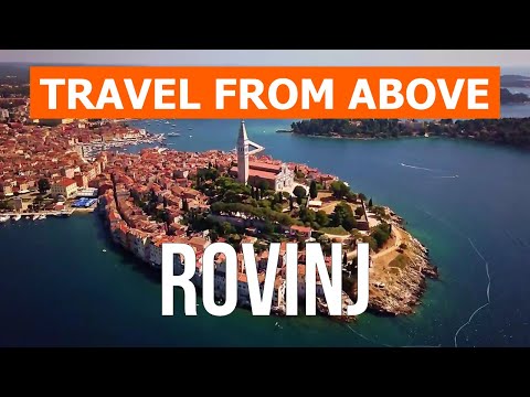 Rovinj, Croatia | Vacation, beaches, tourism, travel, trip, sea | Video 4k drone | City of Rovinj
