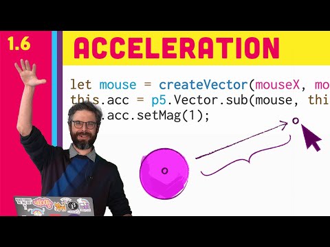 1.6 加速矢量--代碼的性質 (1.6 Acceleration Vector - The Nature of Code)