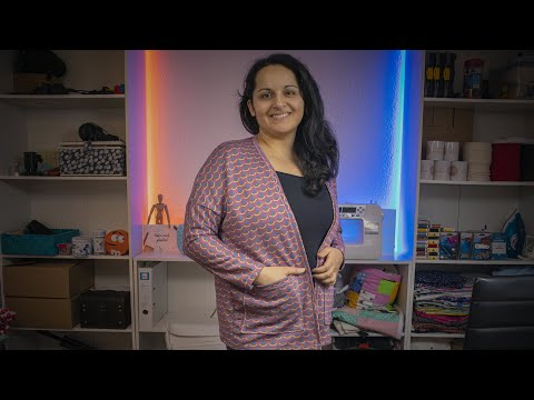 Wie Du einen schönen Cardigan aus Strickjersey nähen kannst