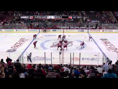 Zach Parise Goal - 10/10/2011 - Devils vs Hurricanes