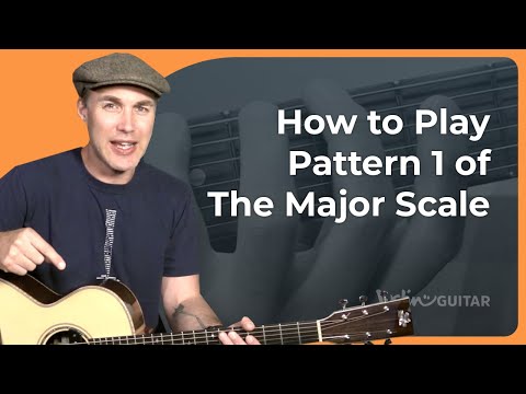 How to play Pattern 1 of the Major Scale on guitar