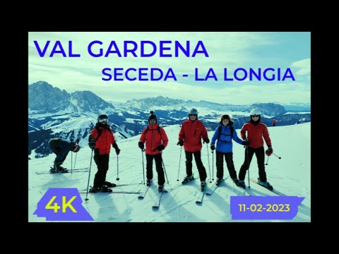 SKI Alba_Col die Rossi - Val Gardena - Seceda - La Longia.  Día 11 02 2023.- 4K