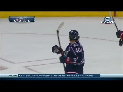 Artem Anisimov scores a bizarre goal