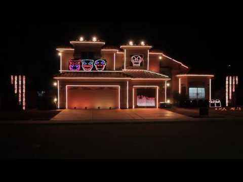 Richins Halloween Lights 2016 - Light 'em up