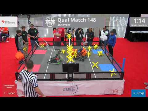 2017 VEXU Innovate Q148 - MCCC vs UTXJ2 - 32 to 12