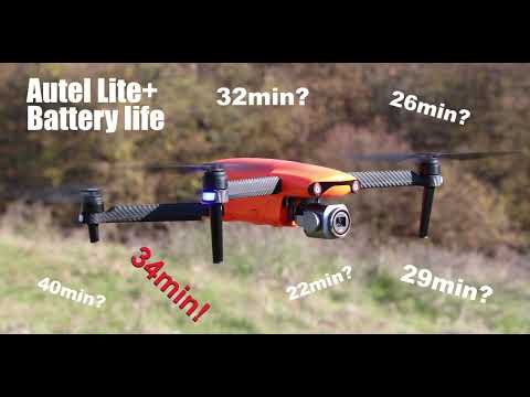 Autel EVO Lite+ battery life (34 minutes)