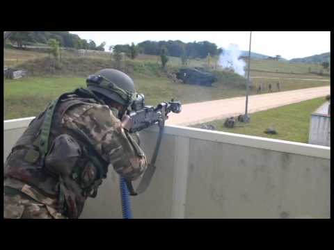 Infantryman firing