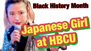 A Japanese standup comedian studying at an HBCU @US Navy
