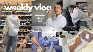 weekly vlog | halloween decor haul | groceries | tanning routine | all the updates | conagh kathleen
