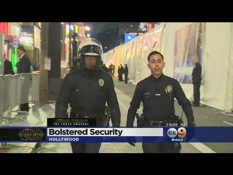 Security Extra Tight At 'Star Wars: The Force Awakens' Premiere In Hollywood
