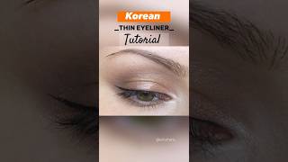 korean thin eyeliner tutorial