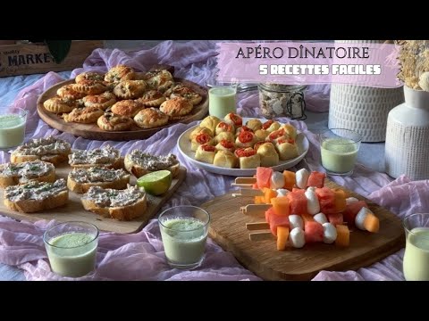 5 RECETTES FACILES POUR L'APÉRO