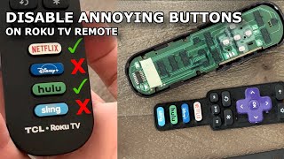 How To Disable Streaming Buttons on Roku TV Remote #netflix #disney #hulu #sling
