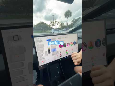 No Driver. No Problem Cybertruck vs Chaos: Watch It Self-Park Like a Boss in a Packed Lot #shorts