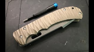 How to disassemble and maintain an Anthony Griffin &#39;Monster&#39; Framelock