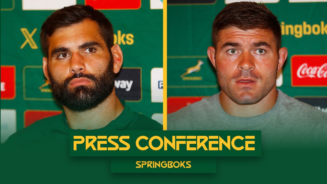 Malcolm Marx and Ruben van Heerden | Springbok Press Conference | 15 July 2026