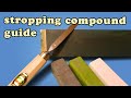 Stropping and Honing Compound Guide for Leather Strops