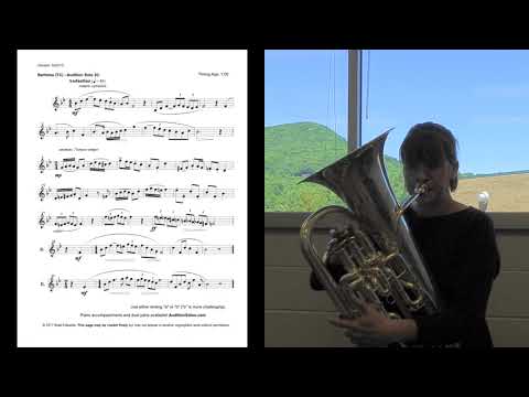 All State Band High School (9-10) Euphonium TC Solo - “Audition Solo 2C”
