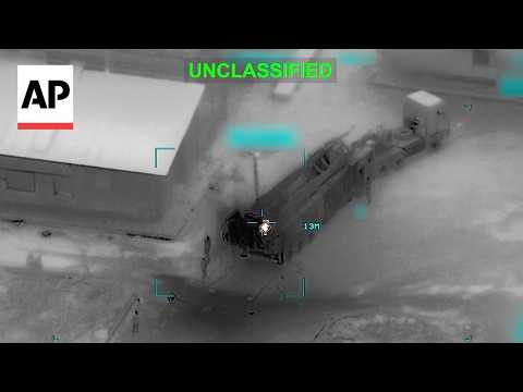 US releases videos showing strikes hitting Iran mobile launchers