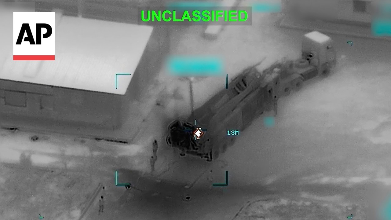 US releases videos showing strikes hitting Iran mobile launchers