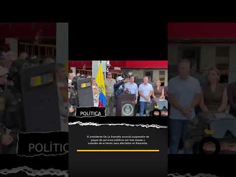 ALIVIO EN SERVICIOS PÚBLICOS PARA RISARALDA