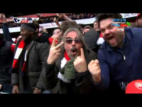 Arsenal vs Leicester City 2-1 Welbeck Goal