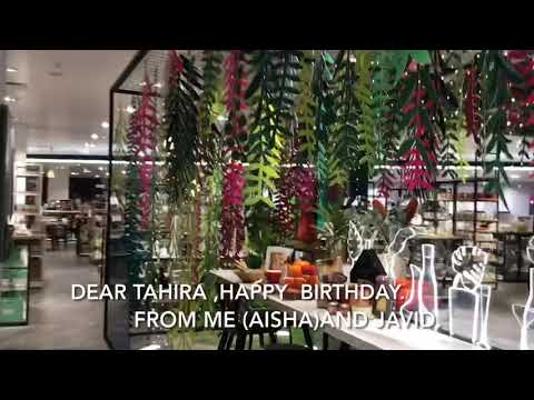 HAPPY BIRTHDAY TO TAHIRA.