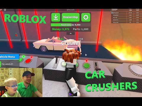 ROBLOX CAR CRUSHERS 2 // Уничтожь машину любым способом // Битва на выживание // Pavlik Show Play