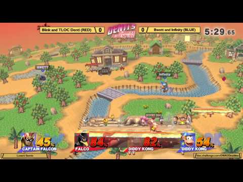 DBA2 Smash Wii U - Blink & TLOC Denti vs Bwett & Infinity - Losers Semis