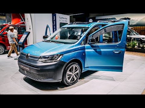 NEW VW CADDY CALIFORNIA 2024 REVIEW at Caravan Salon Düsseldorf 2023! The best small Camper van!