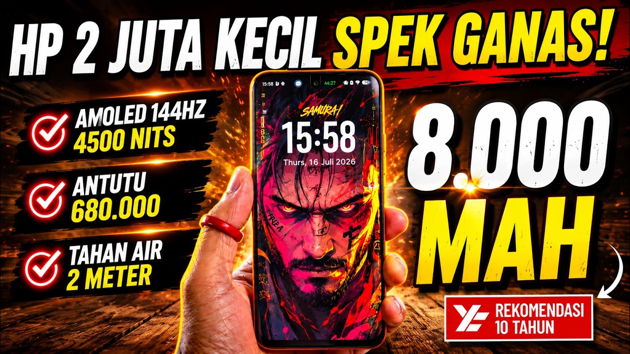 5 Rekomendasi HP 2 JUTAAN TERBAIK [2 - 2,5 JUTA] Juli 2026