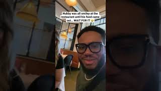 This fancy restaurant just hurt hubby’s feelings. WAIT FOR IT😂