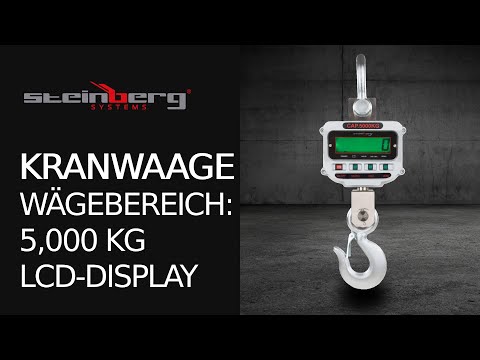 Video - Kranwaage - 5 t / 1 kg - LCD